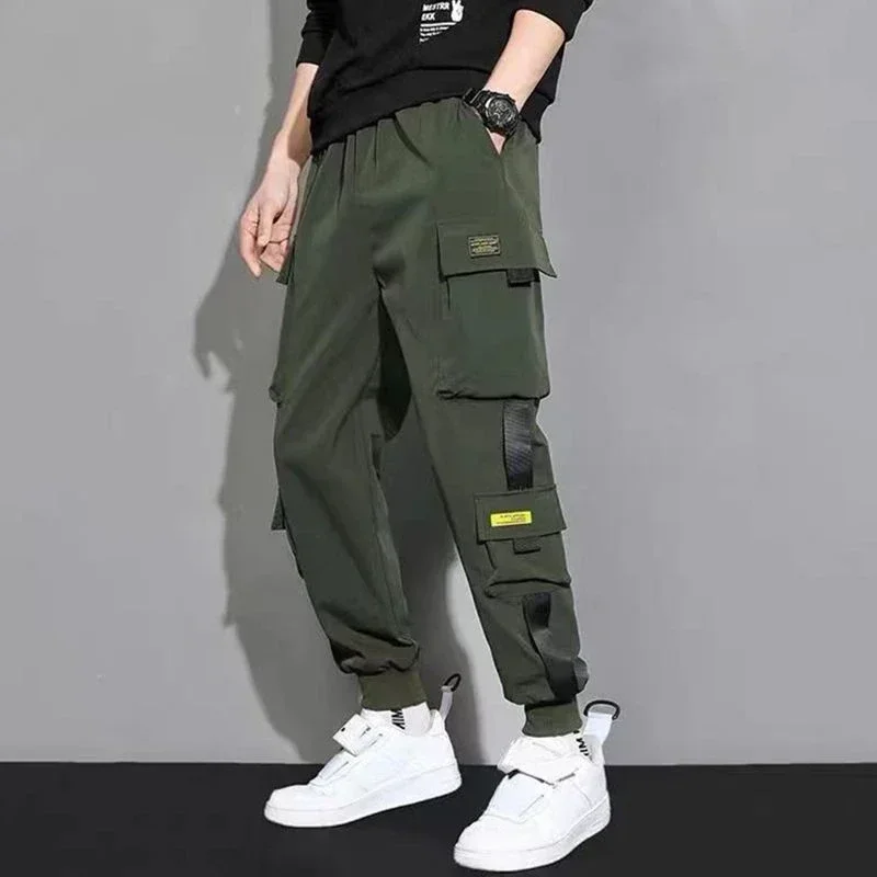 Trousers Man Joggers White Cargo Pants for Men Stacked Summer Y2k Cheap Big Size Emo Techwear Clothing Cheapest Harajuku Slacks