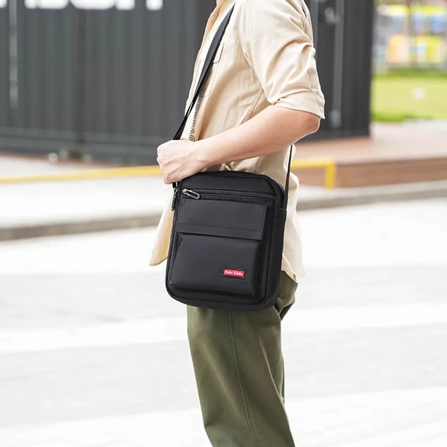 

Сумка FIDO DIDO, сумка через плечо, классическая модная оксфордская водонепроницаемая мужская и женская сумка, противоугонная сумка для работы, путешествий, покупок, подлинная 2407-1-2