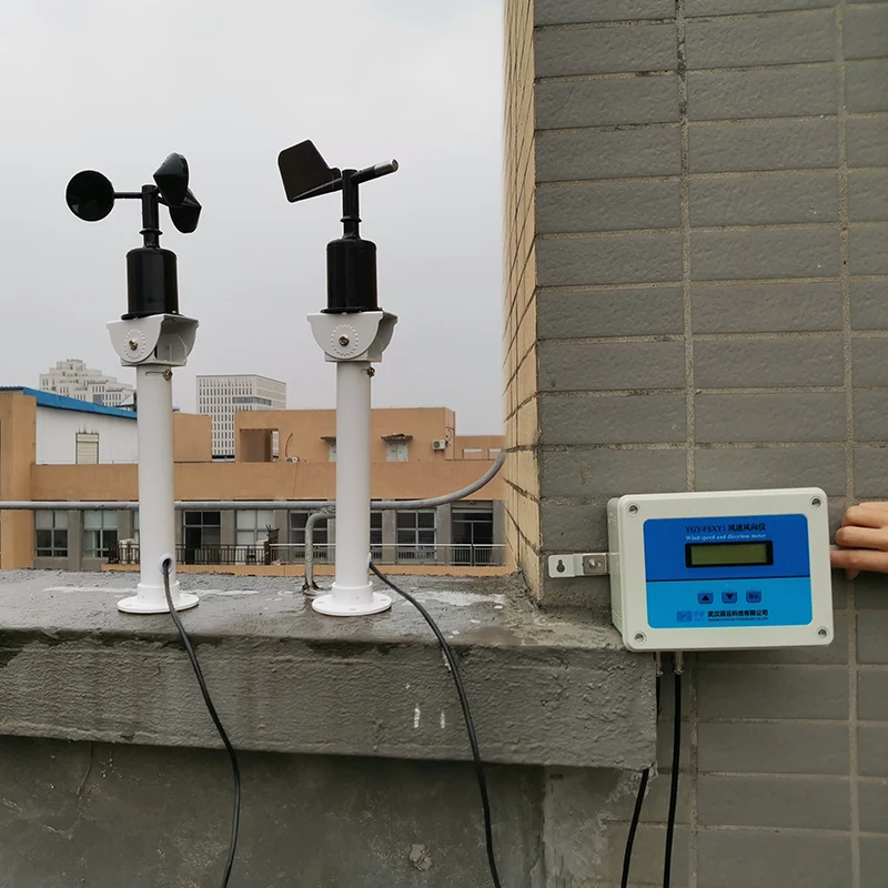 دعم مخصص أداة قياس السرعة الصناعية برج كرين سرعة الرياح مع مسجل البيانات محطة الطقس الأرصاد الجوية #3