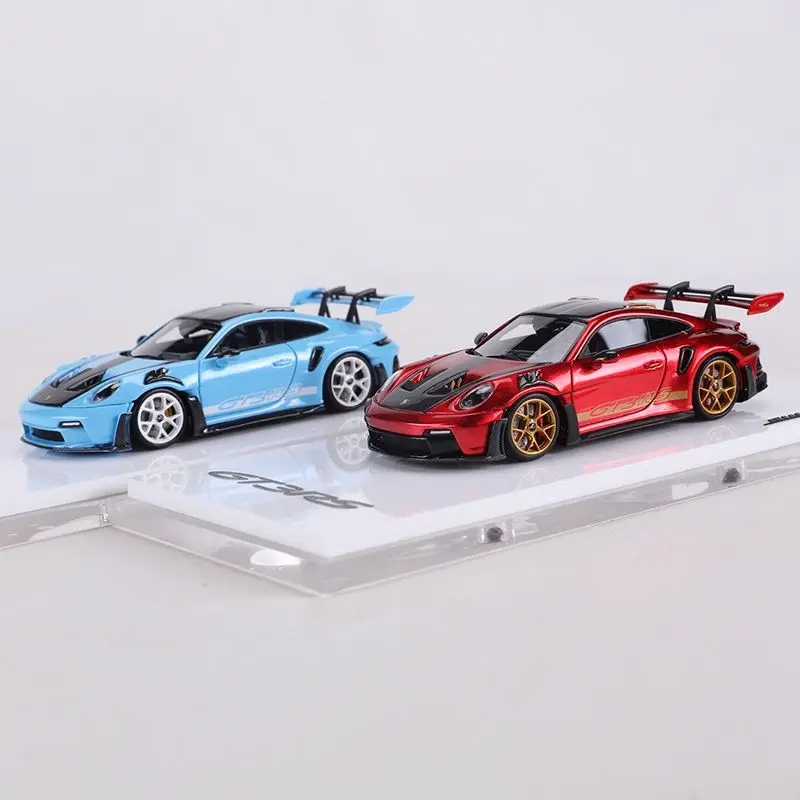โมเดลรถ Porsche 911 GT3 RS ของเล่นรถจำลอง SUHE Diecast สเกล 1/64 ทำจากเรซิ่น ของเล่นสำหรับเด็กผู้ชาย ของขวัญ พร้อมกล่องเดิม