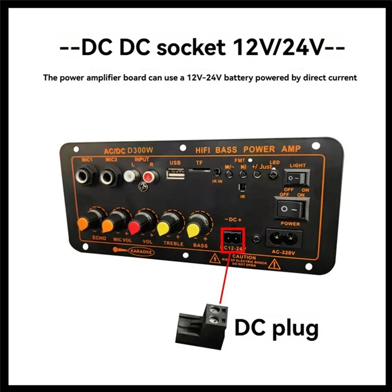 ABMF-300W เครื่องขยายเสียงบลูทูธ 5.0 MP3 เครื่องขยายเสียงบลูทูธ 5.0 เครื่องขยายเสียง EU PLUG