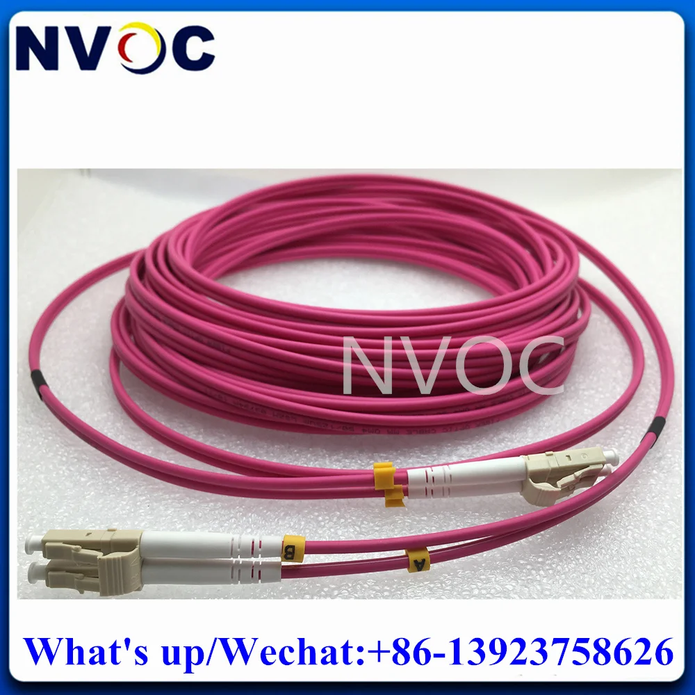 OM4 1M 2M 3M 5M 10M LC-LC 40GB Multimode Fiber Patch Cable OM4 LCUPC to LC/UPC Optical Fiber Patch Cord OM4 Fiber Jumper Cable