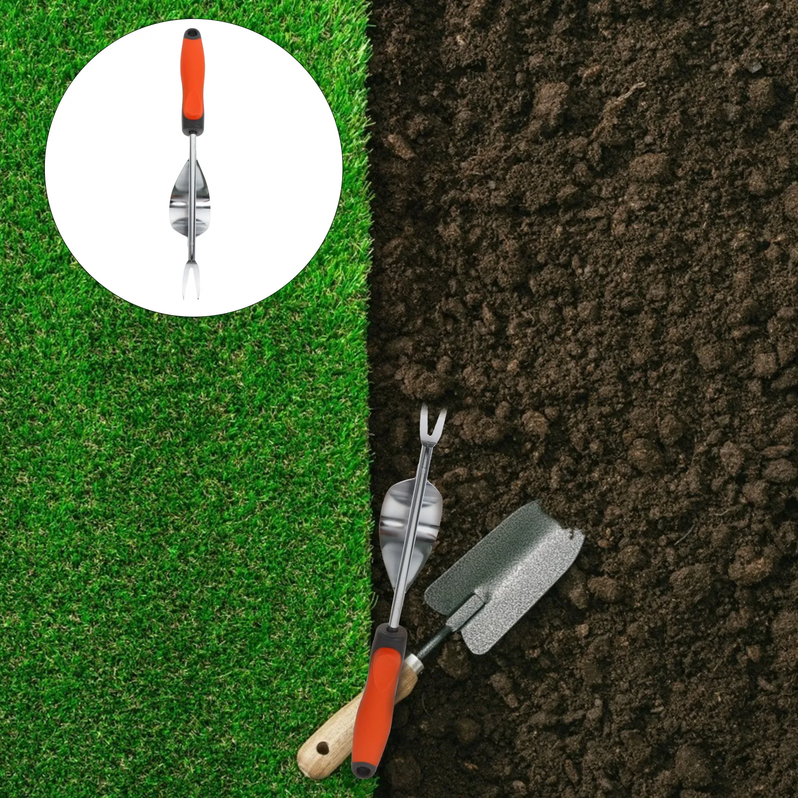 

Stainless Steel Weeder Garden Cultivator Red Color Easy Digging Manual Weeding Tool For Gardener Gifts Shovel Fork Tool