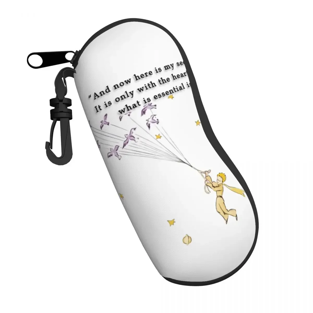 The Little Prince Sunglasses Soft Case Neoprene Zipper Fairy Tale Fiction France Shell Eyeglass Case Protective Box For Glasses