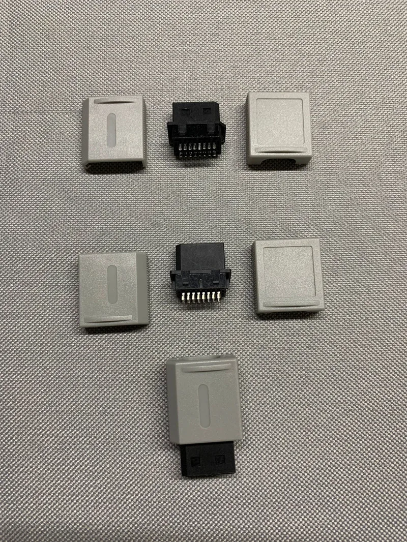 Fotografia 7: 10 Peças de Alta Qualidade para Conector Macho de Cabo, Conector/Plugue Multi Saída, Adaptador de Interface AV para Reparo para W-II 16 Pinos
