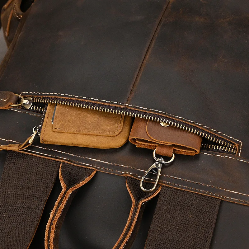 Bolsa de viaje para ordenador portátil, mochilas con personalidad para viajes al aire libre, mochilas multifuncionales, bolsos de cuero simples, Д Navo Сумки MHSJB