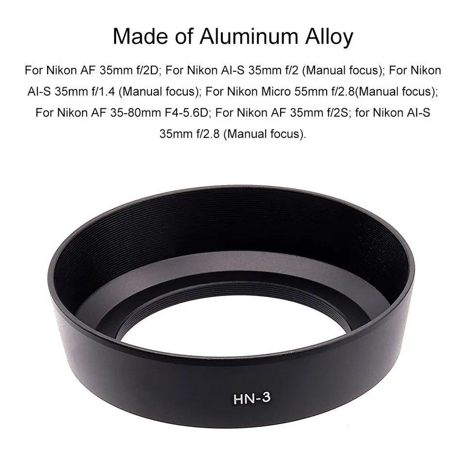 HN-3 メタルレンズフード交換用ニコン AF 35mm f/2D 35mm f/2S AI