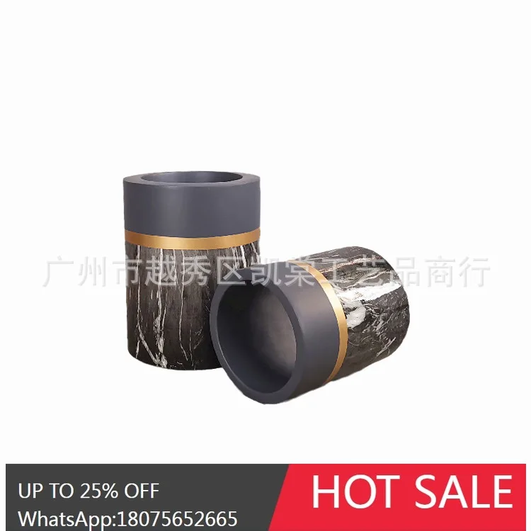 HLZ Nordic Stone Pattern Floor Vase Exhibition Hall Company Opening Green Plant Floral Art Landscape Ornament