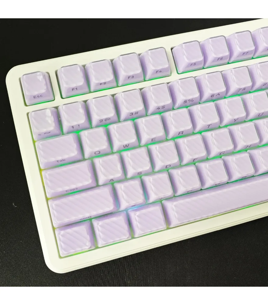 Purple crystal magic wave two-color side engraving opaque crystal double-layer flow 136 small full set of crystal jelly