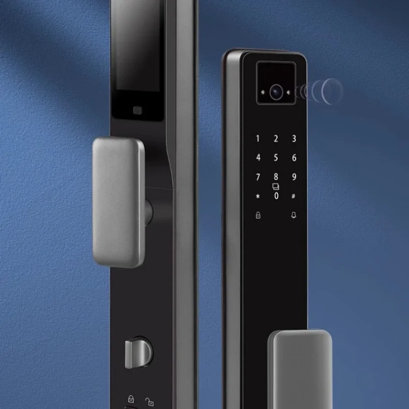 

Automatic fingerprint lock household security door facial recognition visual