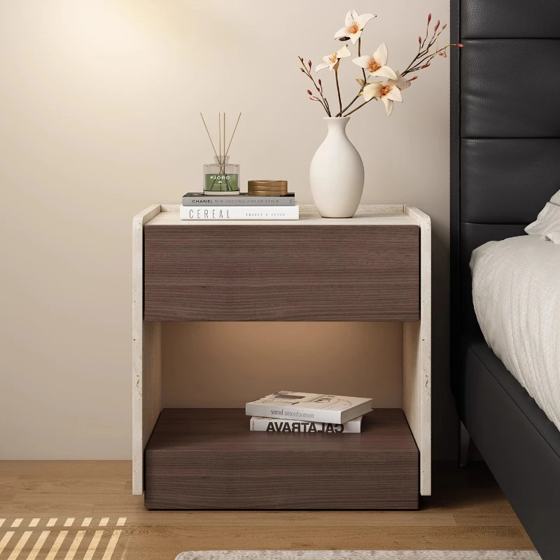 

Italian Minimalist Bedside Table Nordic Style Display Trendy Nights Table Creative Storage Muebles De Dormitorio Home Furniture