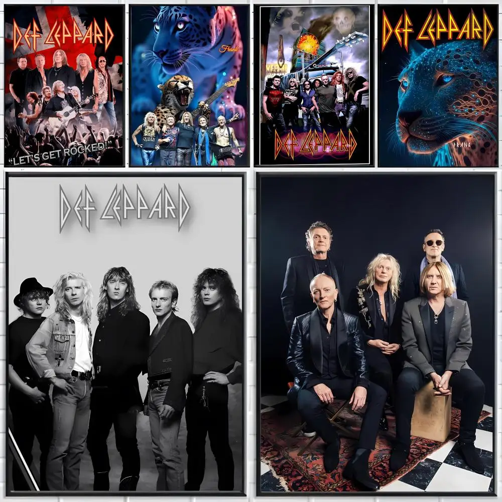 Metal Band D-Def Leppard Poster Distinct Home Decor Concepts Chic Indoor Art Pieces