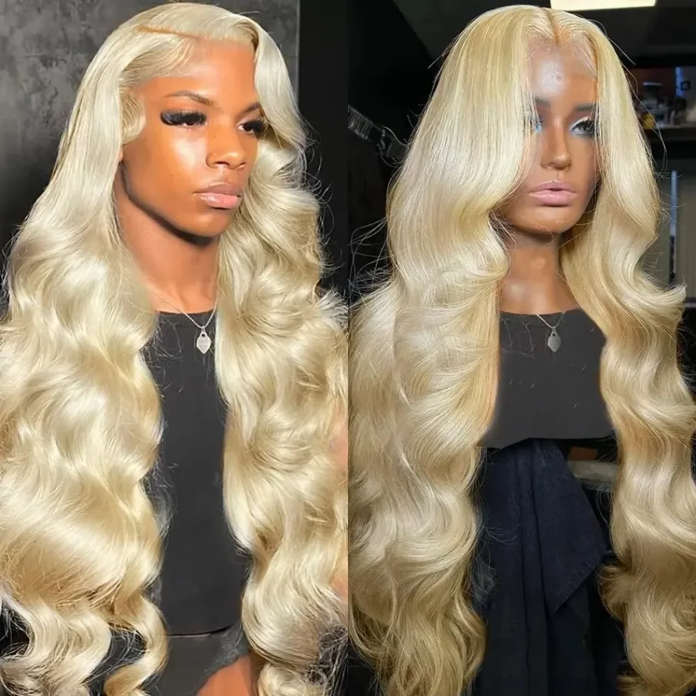 

613 Body Wave 36 Inch Honey Blonde Wigs Transparent 13x4 13x6 HD Lace Human Frontal Pre Plucked 200 Density Women Hair Wig