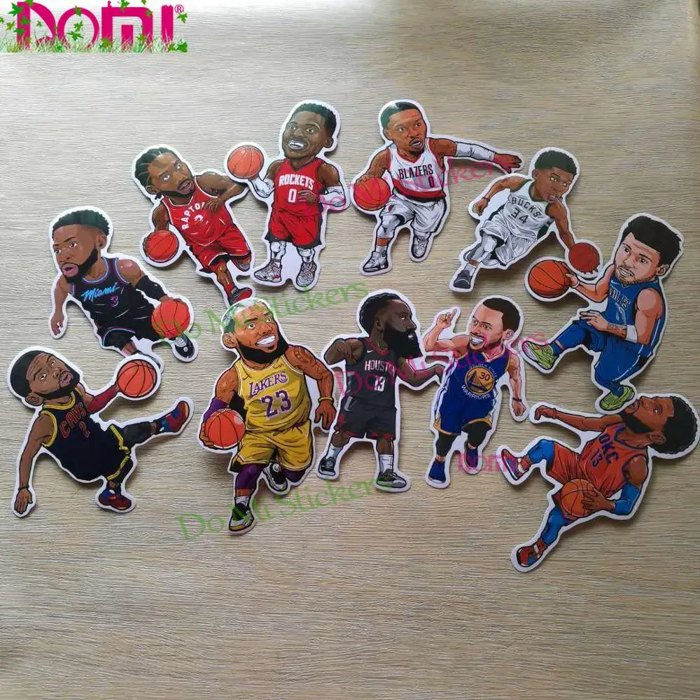 Sport Decal Luggage Stickers Toys Basketball StarsDecal Motocross Racing Laptop Helmet Trunk Wall Vinyl Car Sticker Die-Cut