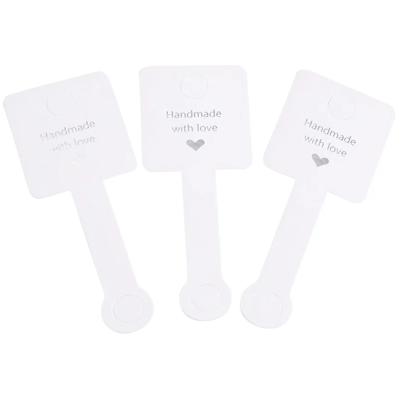 500 PCS Handmade With Love Mini Gift Paper Tags Gift Labels White Kindness For Gift Wrap, Wedding