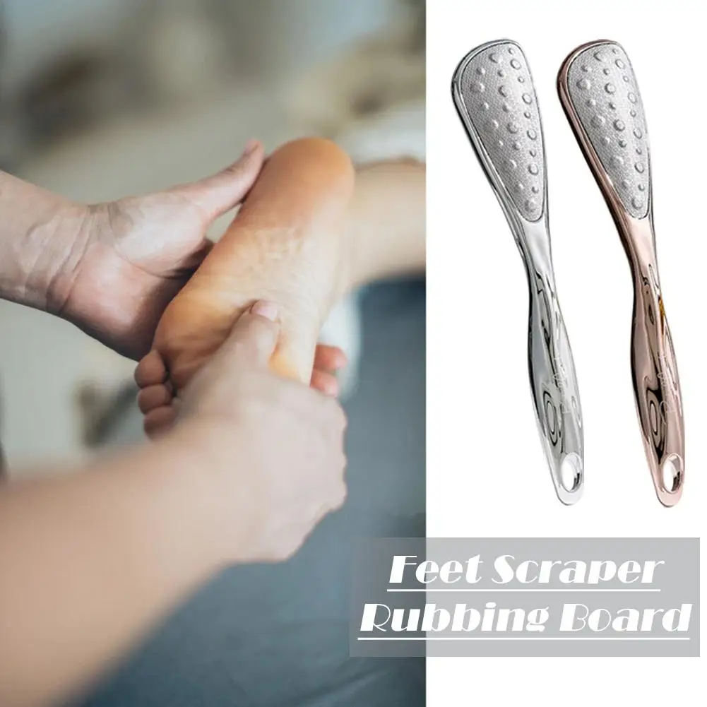 

Foot Callus Remover Waterproof Stainless Steel Foot Reusable Board Anti-Slip Scraper Rubbing Scrubber Feet Foot Buffer With Q4Q3