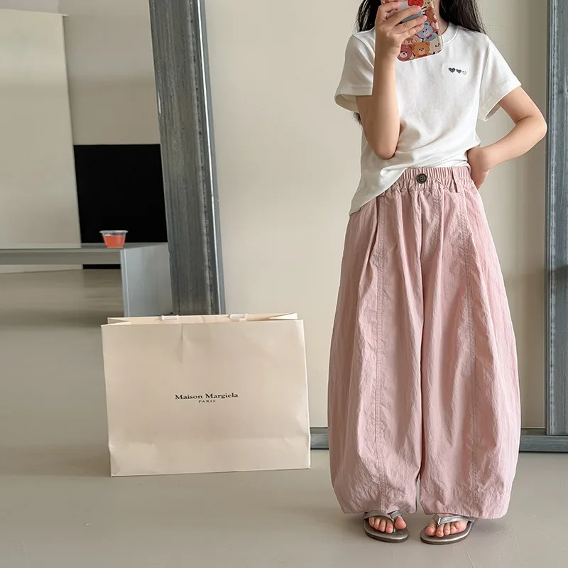 Loose Thin Air Conditioning Anti Mosquito Pants Korean Simple Casual Trousers Boys Girls Multi Color