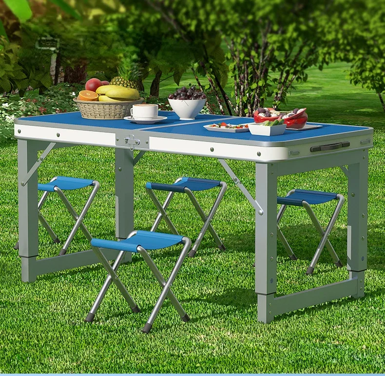 Folding table, outdoor night market, street stall, portable folding table, simple household use