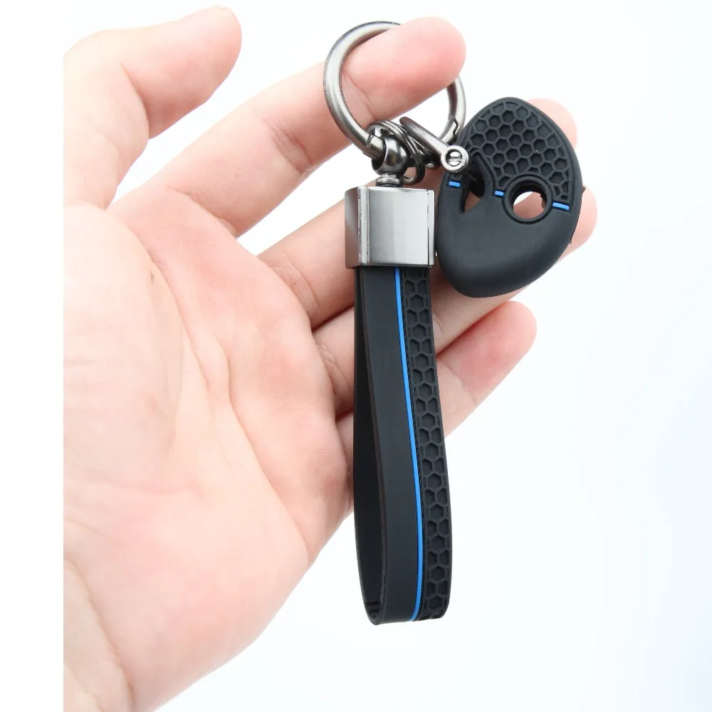 Silicone Car Key Fob Cover For BMW K1200R R1200RT K1300R S1000RR F650GS F800GS F800ST with buckle strap Precise Fit