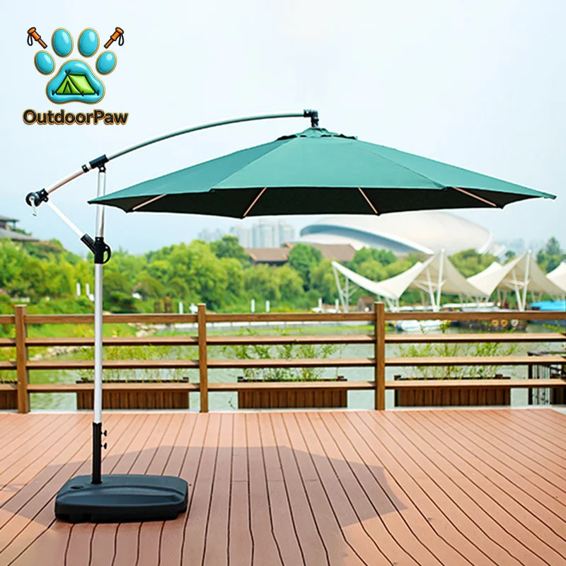 Durable Weather Resistant Commercial Patio Umbrella Center Pole UV Protection Booth Outdoor Shade Canopy