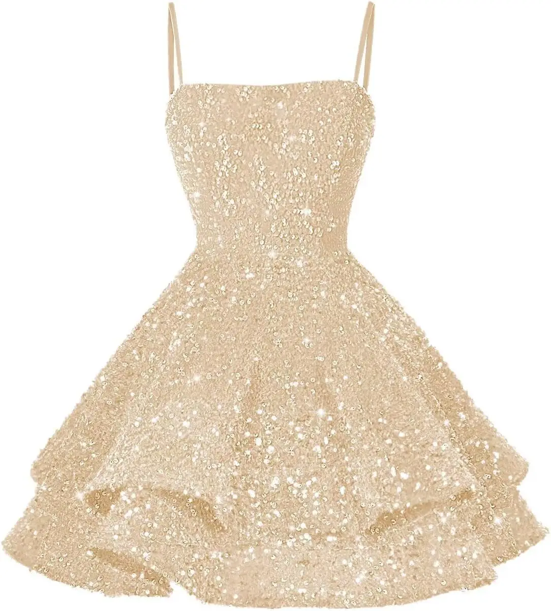 

Короткие платья для встречи выпускников с блестками для подростков 2026 Блестящие бретельки Sweet 16, коктейльное платье для выпускного вечера Выпускное платье