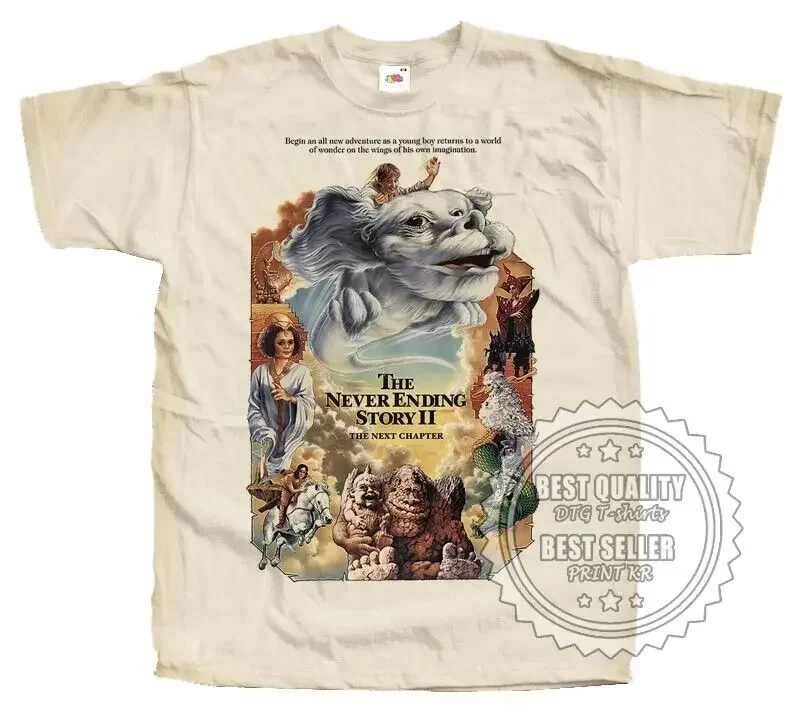 The Neverending Story v8 T SHIRT natural all sizes S to 5XL long or short sleeves