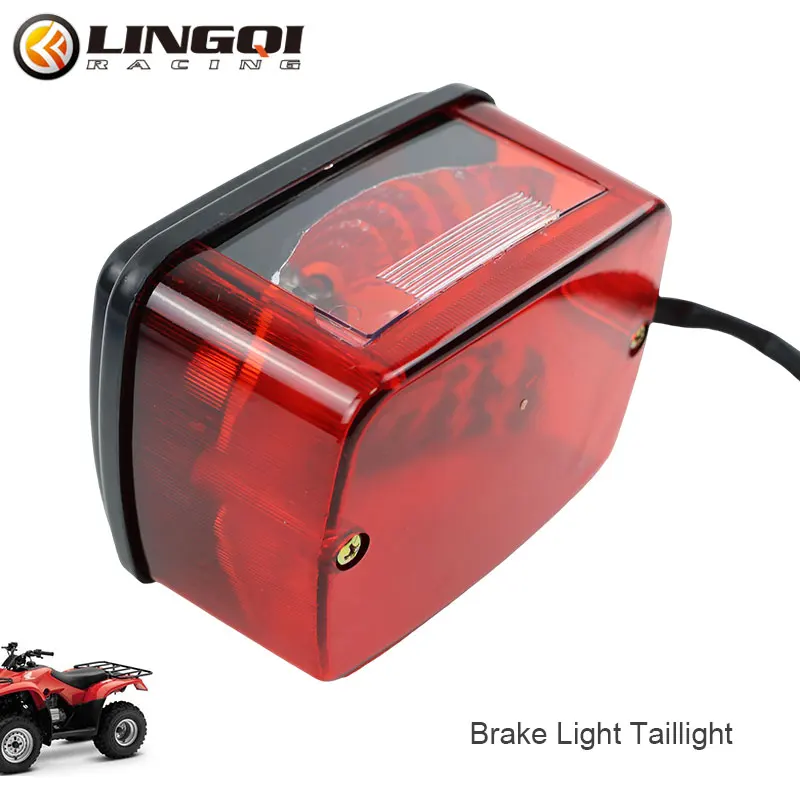 LESQUE Motorcycle LED Rear Taillight Red Tail Light Indicator Lamp For ATV Off Road Scooter Pit Dirt Bike Motocross Accessories