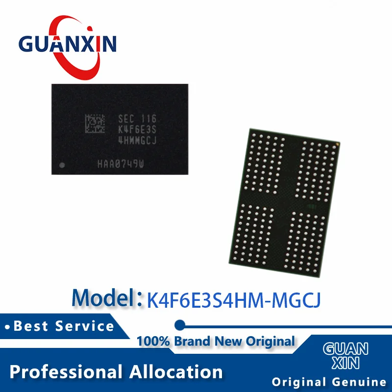 

100% New K4F6E3S4HM-MGCJ FBGA-200 Marking K4F6E3S4HMMGCJ K4F6E3S4
