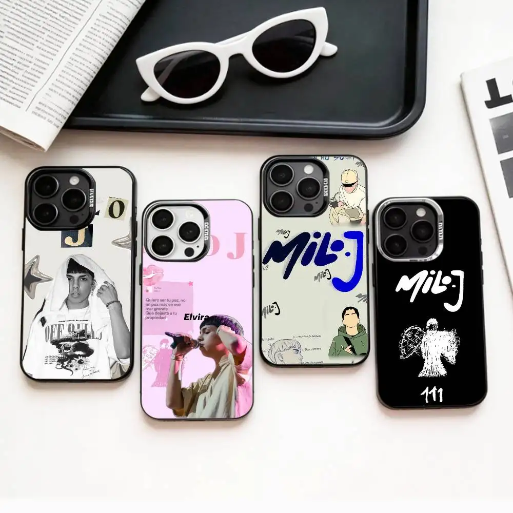 

COOL R-Rapper Milo J Phone Case For iPhone17,16,15,14,13,12,11 Plus,Pro Max Colored Silver Plated Inside Cover