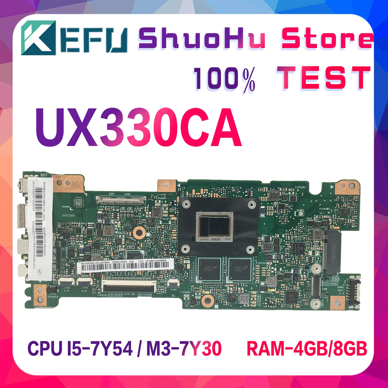 

UX330CA Mainboard For ASUS U330C UX330 UX330C UX330CAK Laptop Motherboard With M3-7Y30 I5-7Y54 8GB/4GB-RAM MAIN BOARD