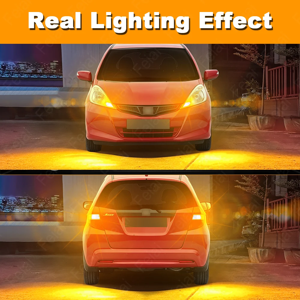 For Honda Jazz Turn Signal LED Lights Indicator Bulb Amber Car Accessories Jazz 2002-2020 2008 2009 2010 2011 2012 2013 2014 view 6