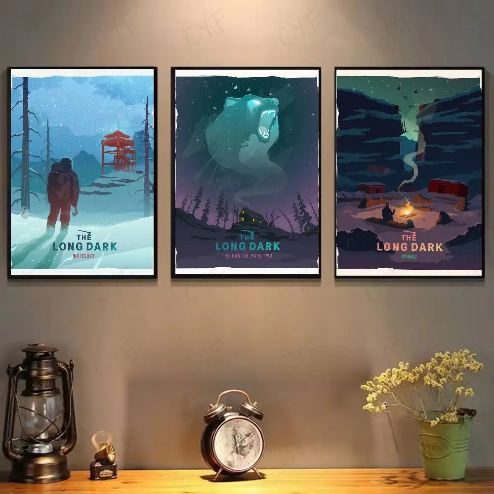 ملصق لعبة L-Long Dark جدار لاصق مقاوم للماء لغرفة المعيشة المنزلية وغرفة النوم والديكور الجمالي #2