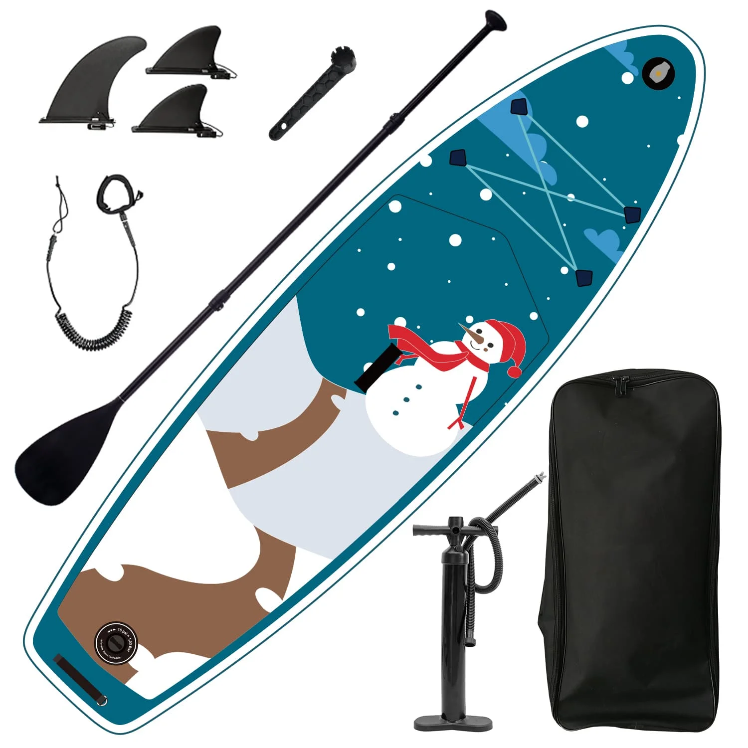 

Inflatable Stand Up Paddle Board 9.9'x33"x5" With Accessories