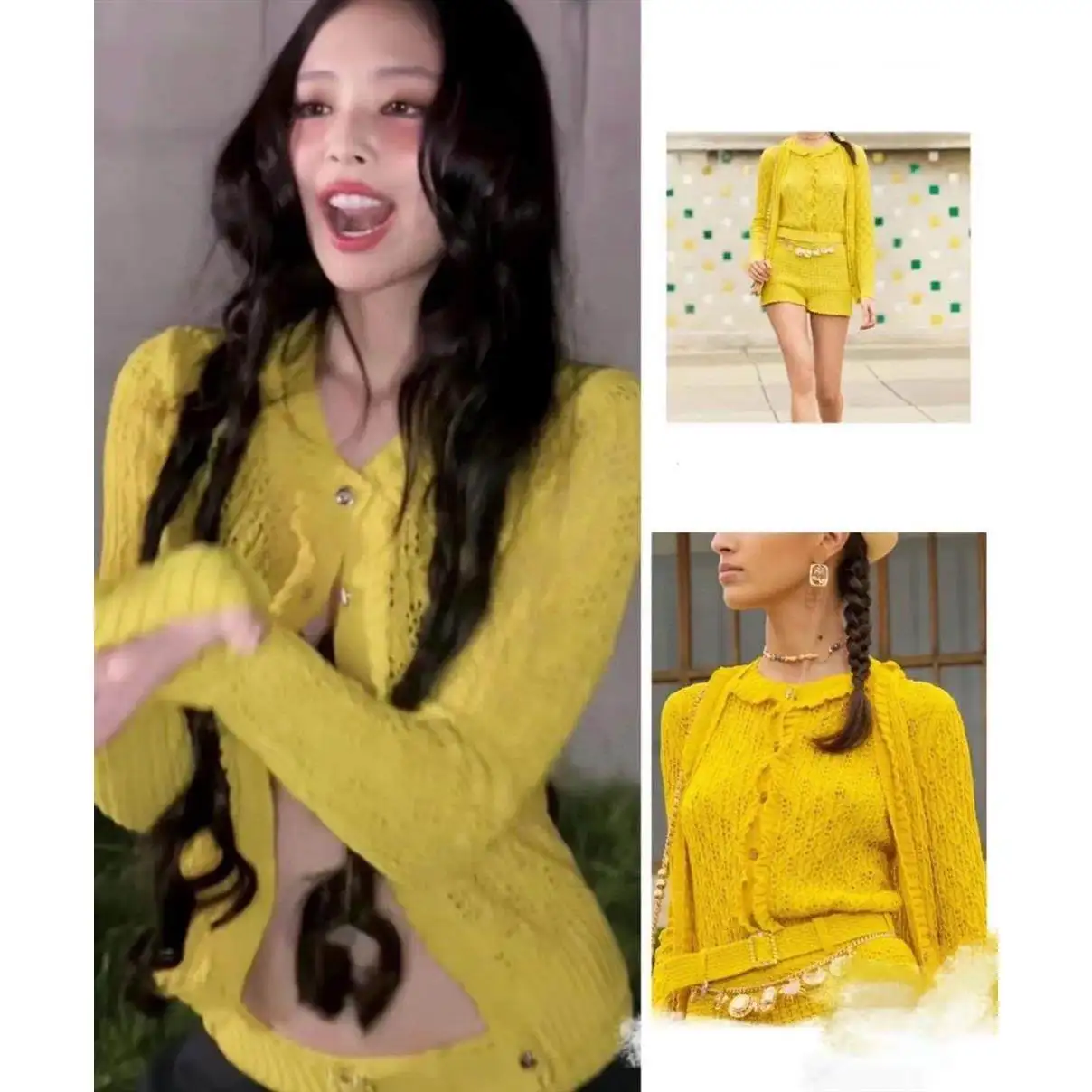 

Женский свитер с круглым вырезом и ажурным узором, однотонный, в стиле New French, ранняя весна 2026, новинка, свободный крой, для ношения под одеждой