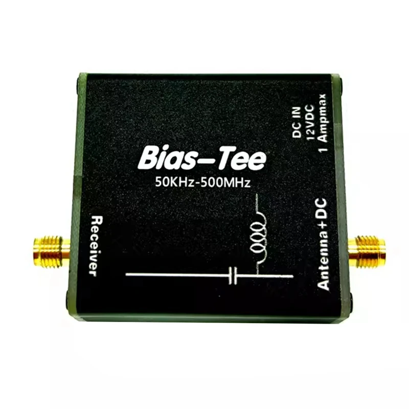 Hfdyloop-Loop Antena Feed Viés Tee, DC Blocker, 50Khz-500Mhz, RF