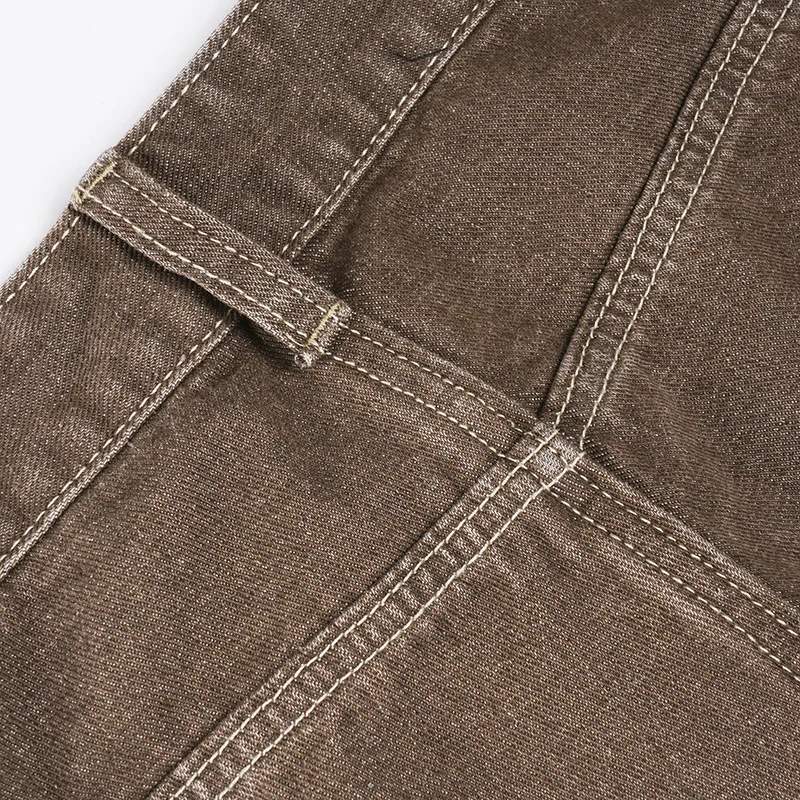 2025 Herfst Vintage Jeans Persoonlijkheid Street Fashion Losse Wijde Pijpen Vloerbroek Casual Broek Dames