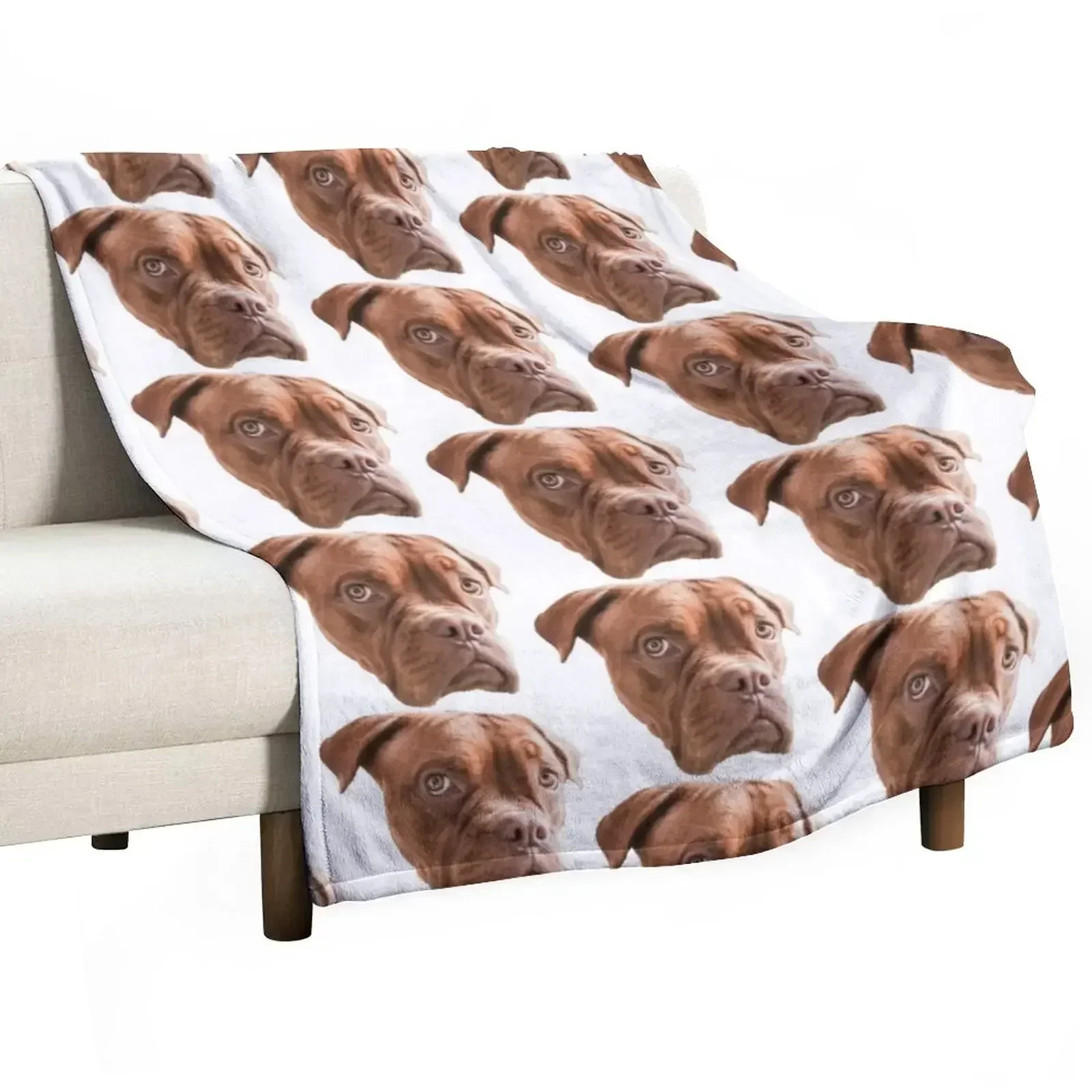 New Melancholic Dogue de Bordeaux Throw Blanket Fashion Sofas Multi-Purpose Blankets