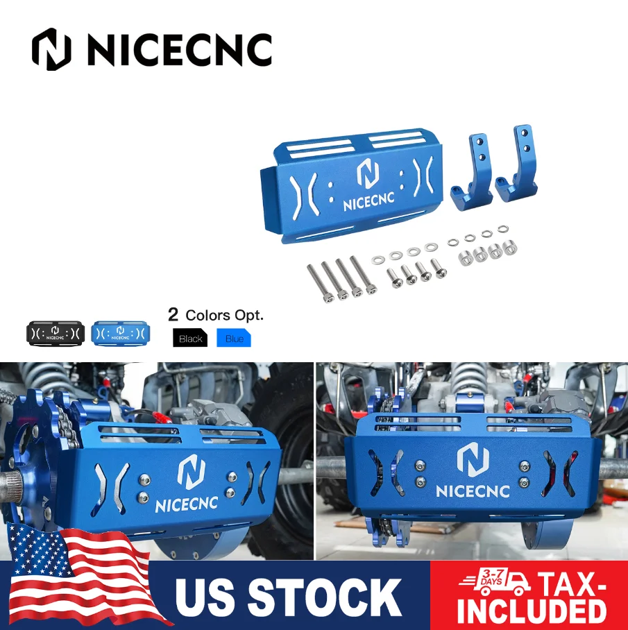 NICECNC ATV Rear Bumper Bash Guard For Yamaha Raptor 700R 12 16-20 700 06-11 13-20 19 Disc Sprocket Cover Protector Accessories