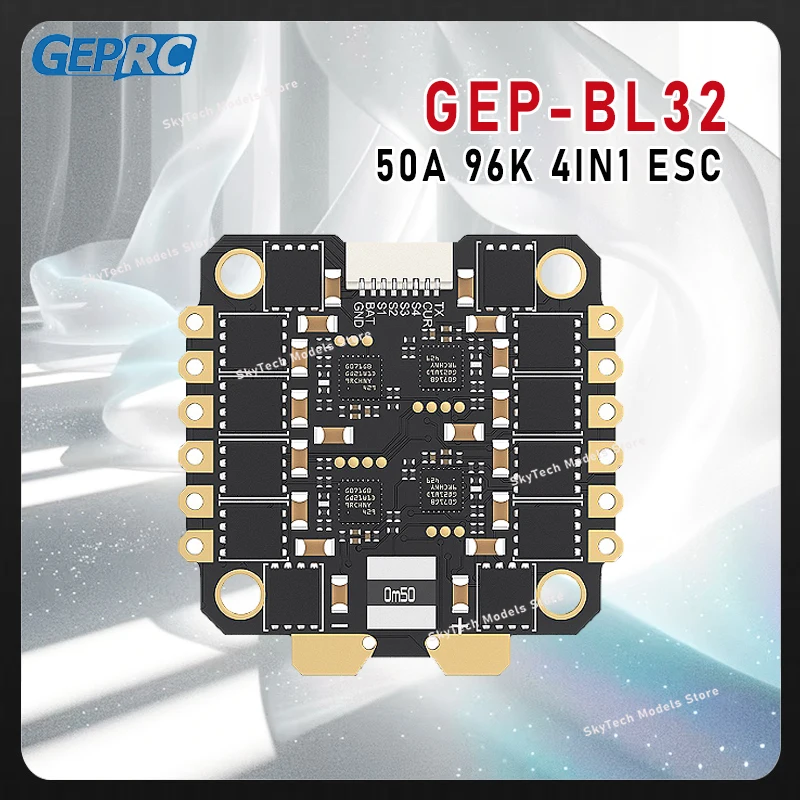 GEPRC GEP-BL32 50A 96K 4IN1 ESC - FPV 레이싱 RC 모델용 Dshot 150/300/600 AM32 기압계 데이터 기록 지원