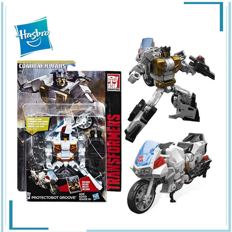 

Hasbro Transformers Robot Bike Ride Action Figure Model Anime Figures Groove Genuine Anime Figures Collection Hobby Gifts Toys