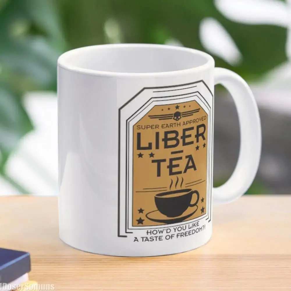 كوب شاي ليبر 11 أونصة 325 مل كوب قهوة من السيراميك للمكتب كوب شاي منزلي