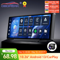 T30 10.26 AI Screen Dash Cam Android 13 System Carplay Android AUTO 5G WIFI GPS Navigation Rearview Mirror Camera Video Recorder