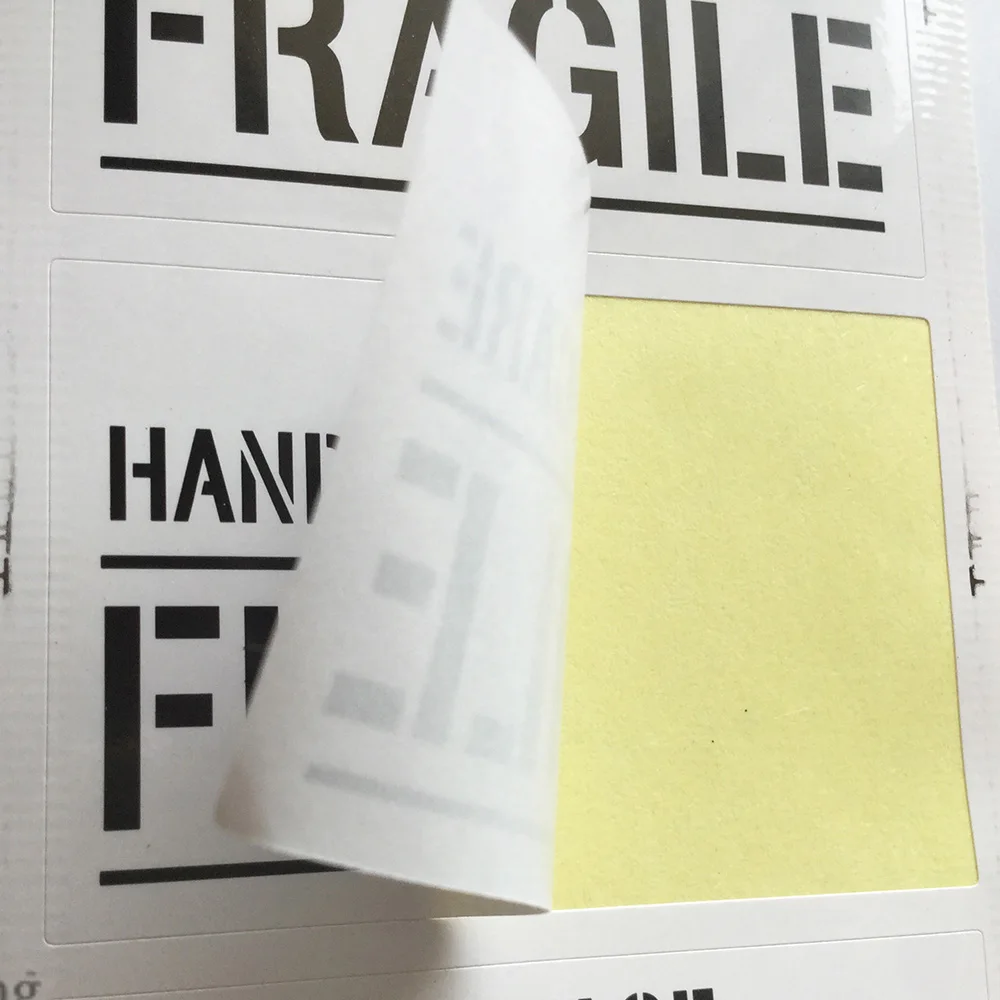 300pcs 6x4cm PLEASE HANDLE WITH CARE FRAGILE Shipping Safety Reminder Sticker Protect Cargo By Simple Damage Warning Label