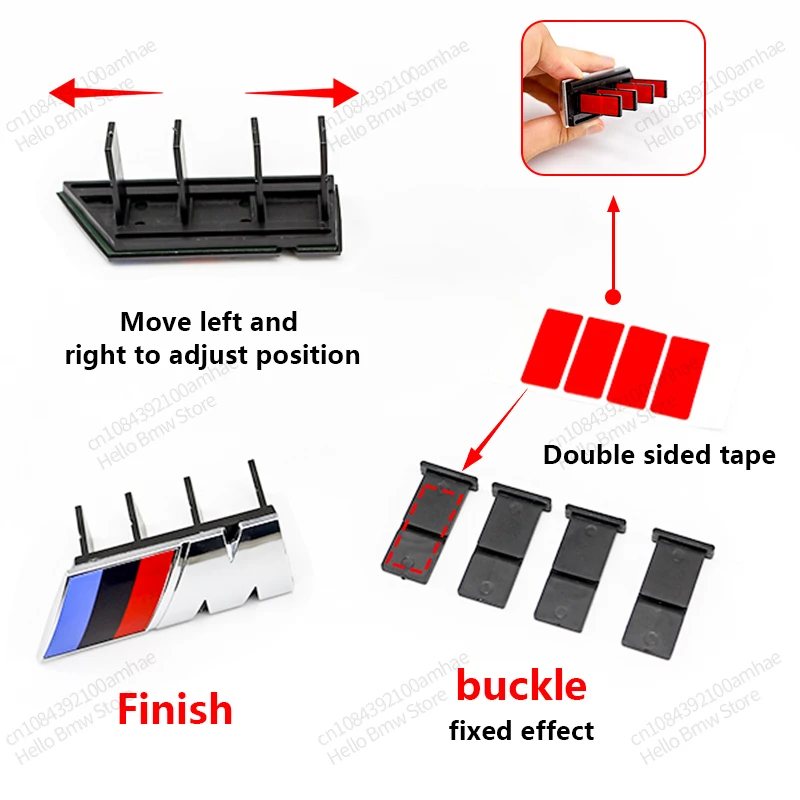 ثلاثية الأبعاد ABS سيارة الجبهة مصبغة شارة شعار لسيارات BMW M شعار X1 X2 X3 X4 X5 X6 F48 G01 E84 E83 F39 F10 F30 G11 G07 G86 G80 G60 E60 E46 #2