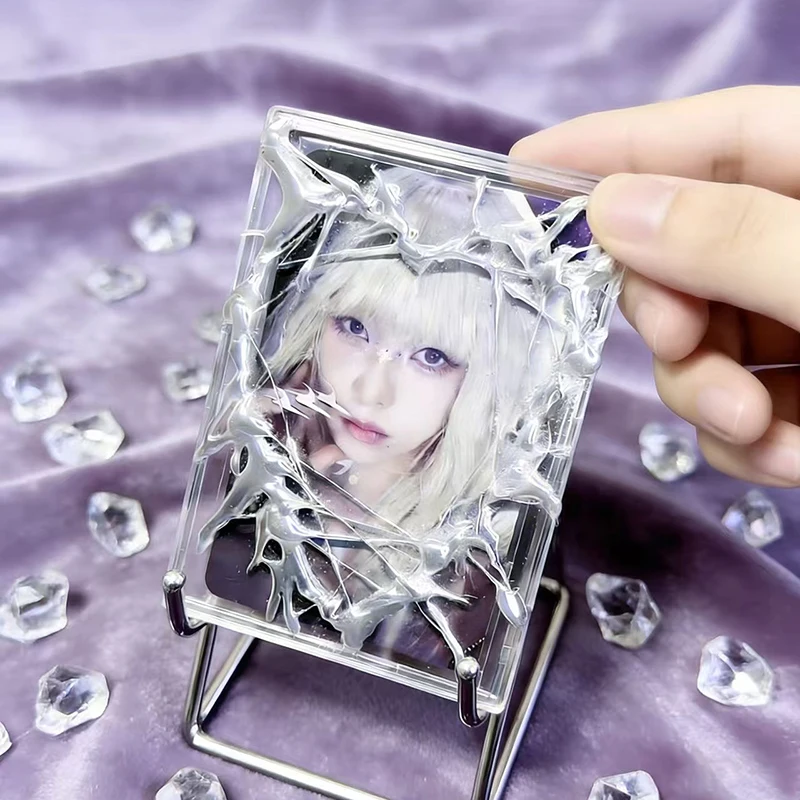 

Electroplating Photocard Holder Personalized Kpop Star Card Protection Cover Y2k Idol 3 Inch Cards Sleeves Supplies