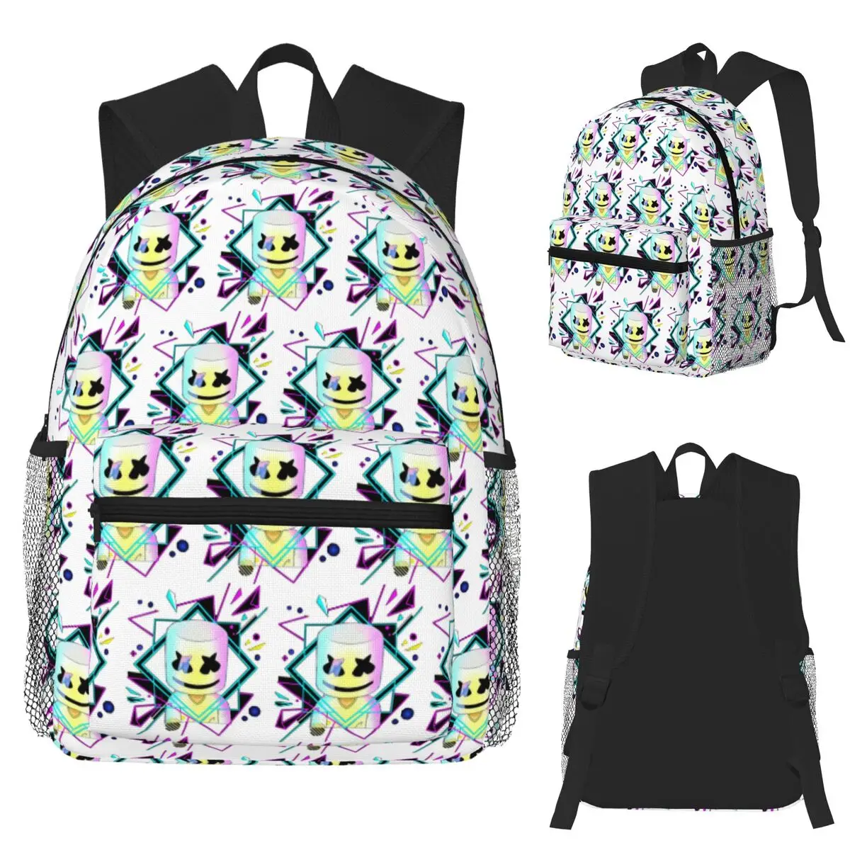 

Marshmello New Design. I Love Music Student Backpack School Bag Hiking Travel Daypack for Men Women Bookbag Shoulder Bags