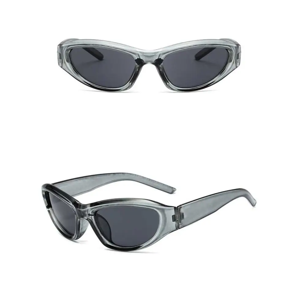 New Advanced Y2K Sports Punk Sunglasses Women Brand Designer Oval Men Luxury Sun Glasses UV400 Colorful Mirror Fashion Eyewear