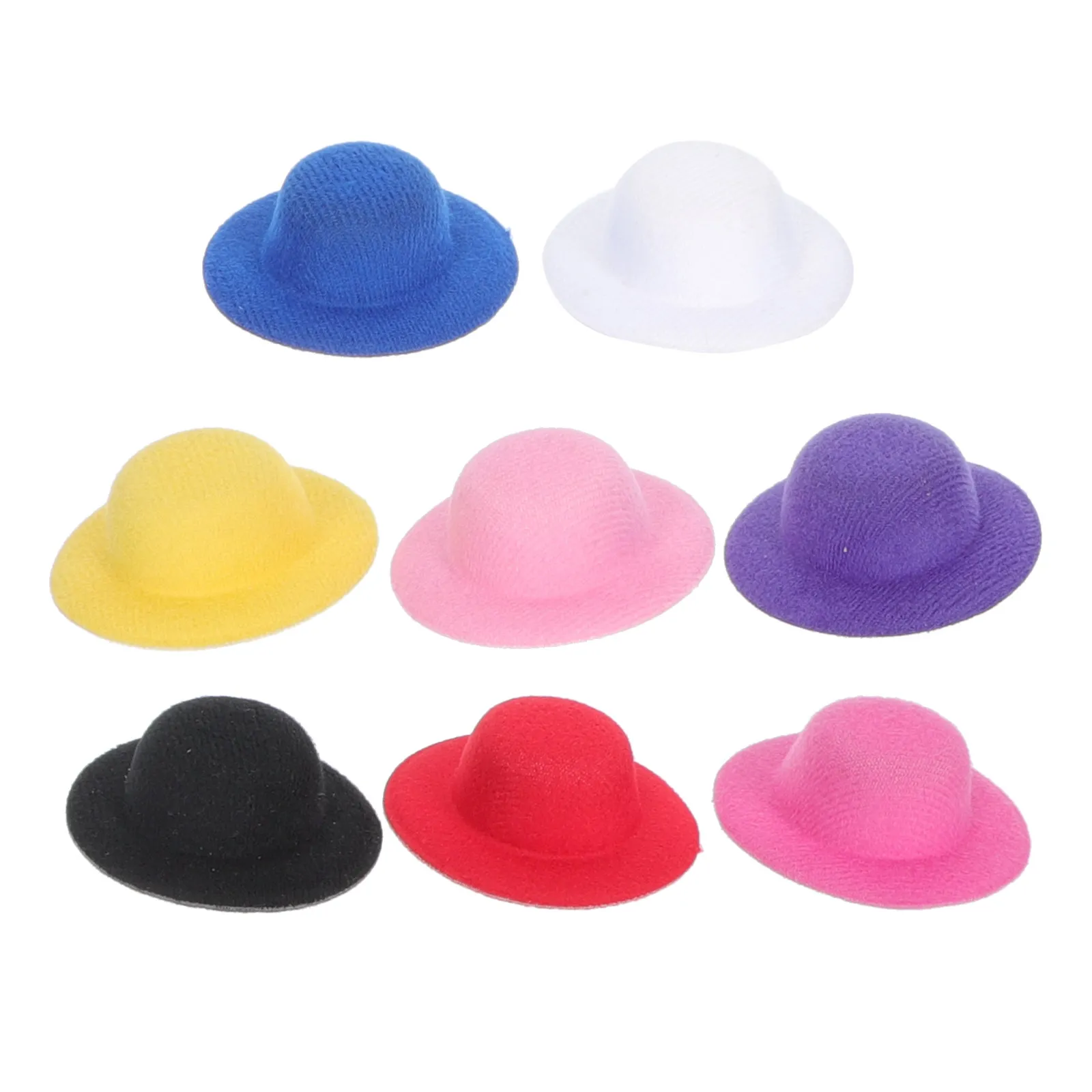 16Pcs 미니 탑스 모자 DIY 공예용 절묘한 작은 모자 미니 머리핀 장식 장식 모자용 액세서리