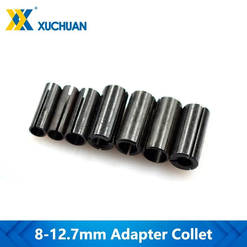 1pc Adapter Collet 8-6/ 8-6.35/ 9.5-6.35/10-8/12-6 8 10/12.7-6 6.35mm CNC Router Tool Adapter Holder