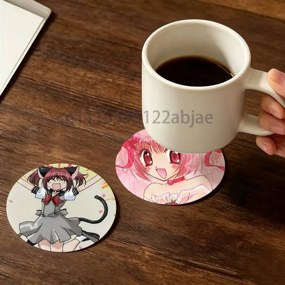 tokyo m-mew m-mew Heat-Resistant Pine Coasters Lightweight Sturdy for All Drinkware Easy to Clean